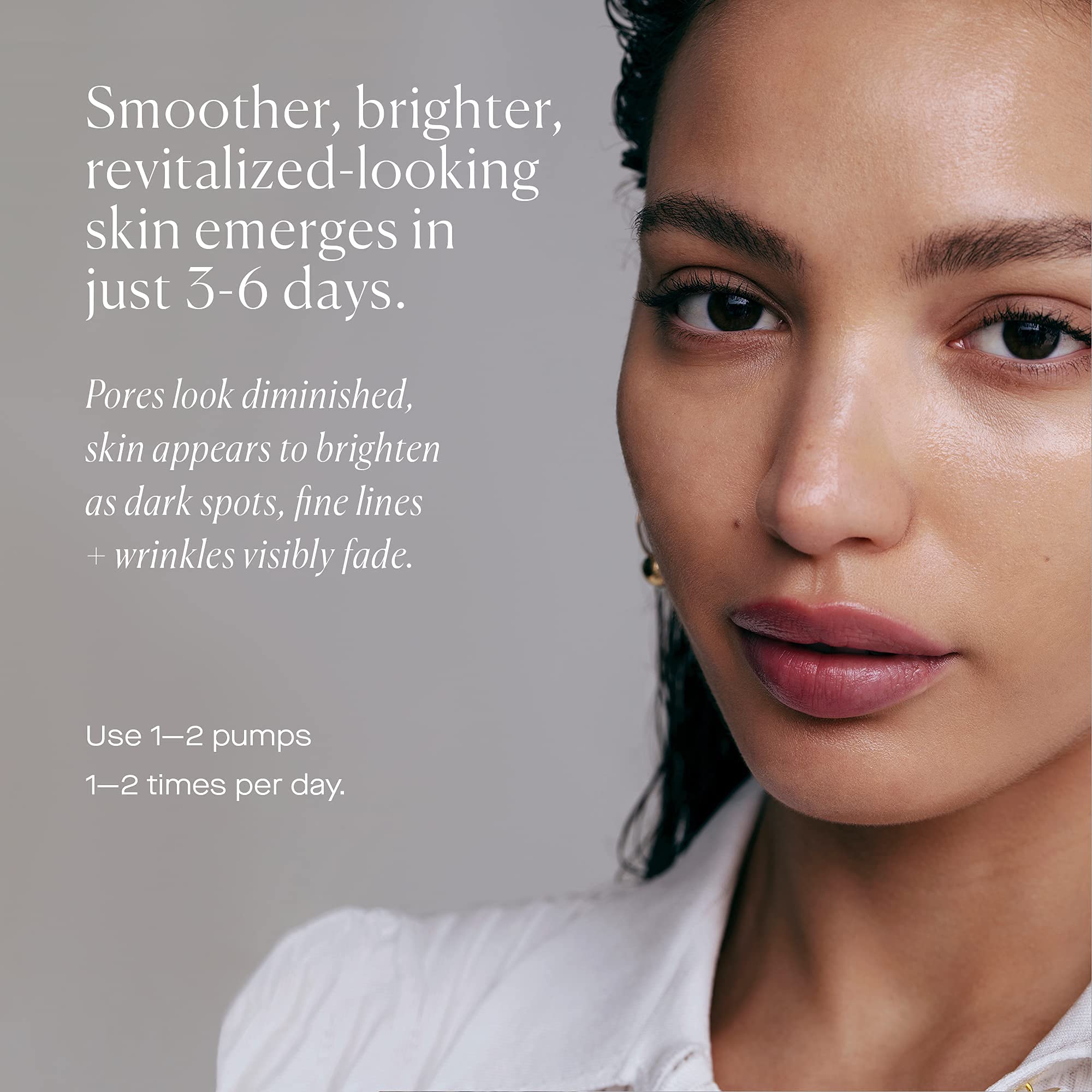 U Beauty applying resurfacing compound demonstrates smoother texture