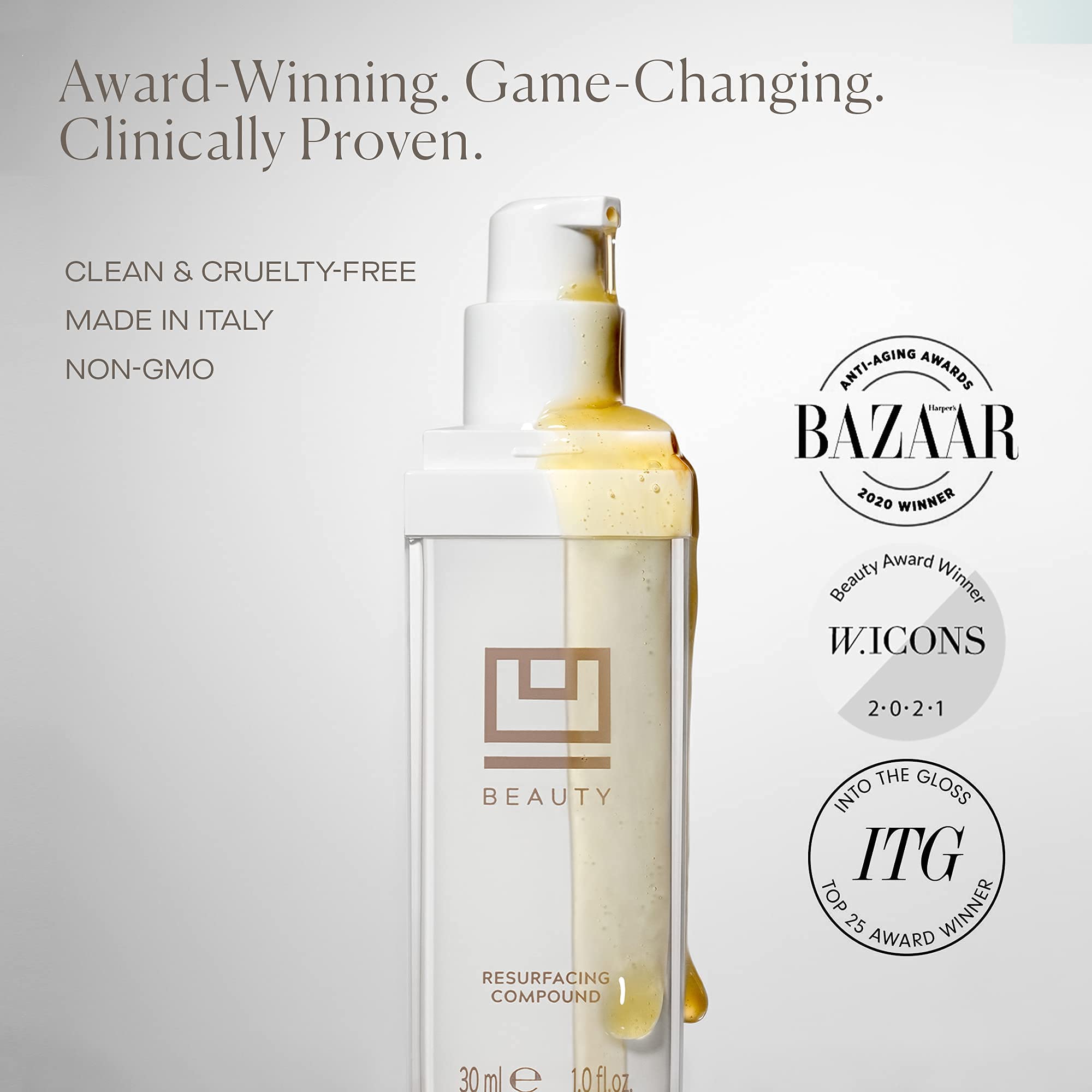 U Beauty hydration closeup shows dewy, nourished skin