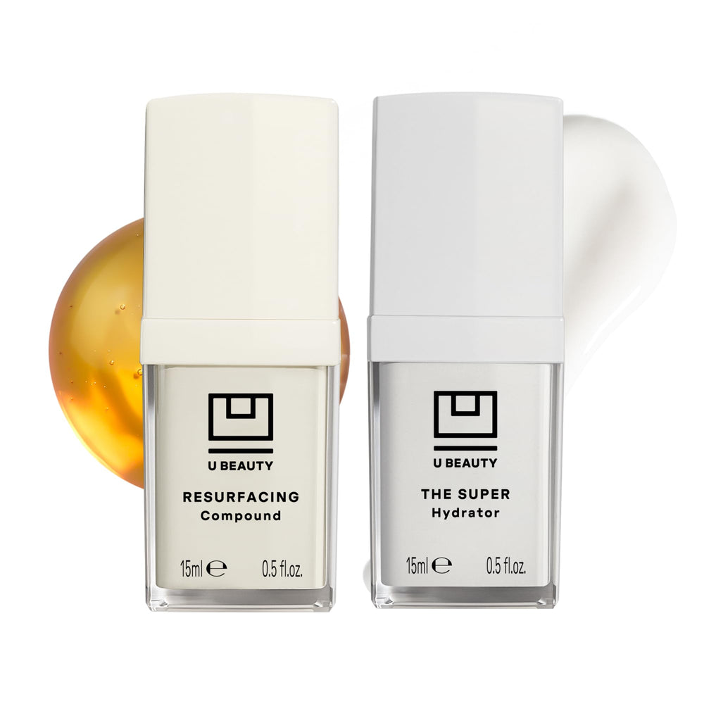 U Beauty Resurfacing Compound bottle for brighter, smoother skin