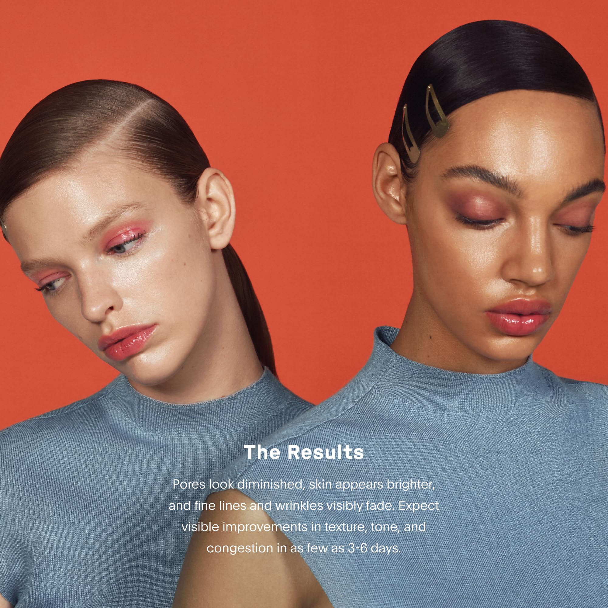 U Beauty Resurfacing Compound Serum ingredients visual emphasizing vitamin C, retinol, and peptides.
