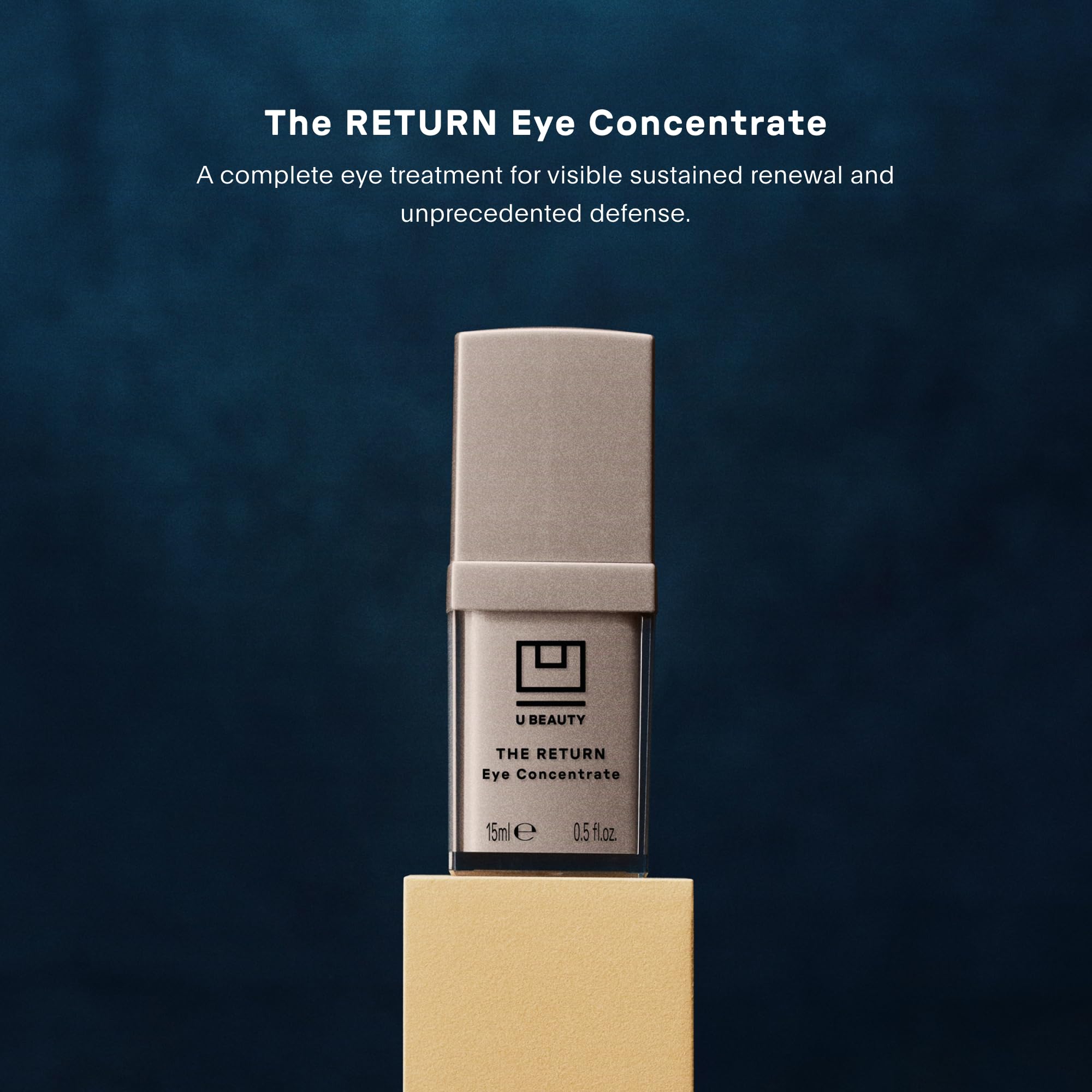 U Beauty The RETURN Eye Concentrate ingredient breakdown highlights peptides, ceramides, marine plankton