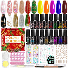 U-Shinein advent calendar box front—gift-ready festive packaging for holiday beauty fans.