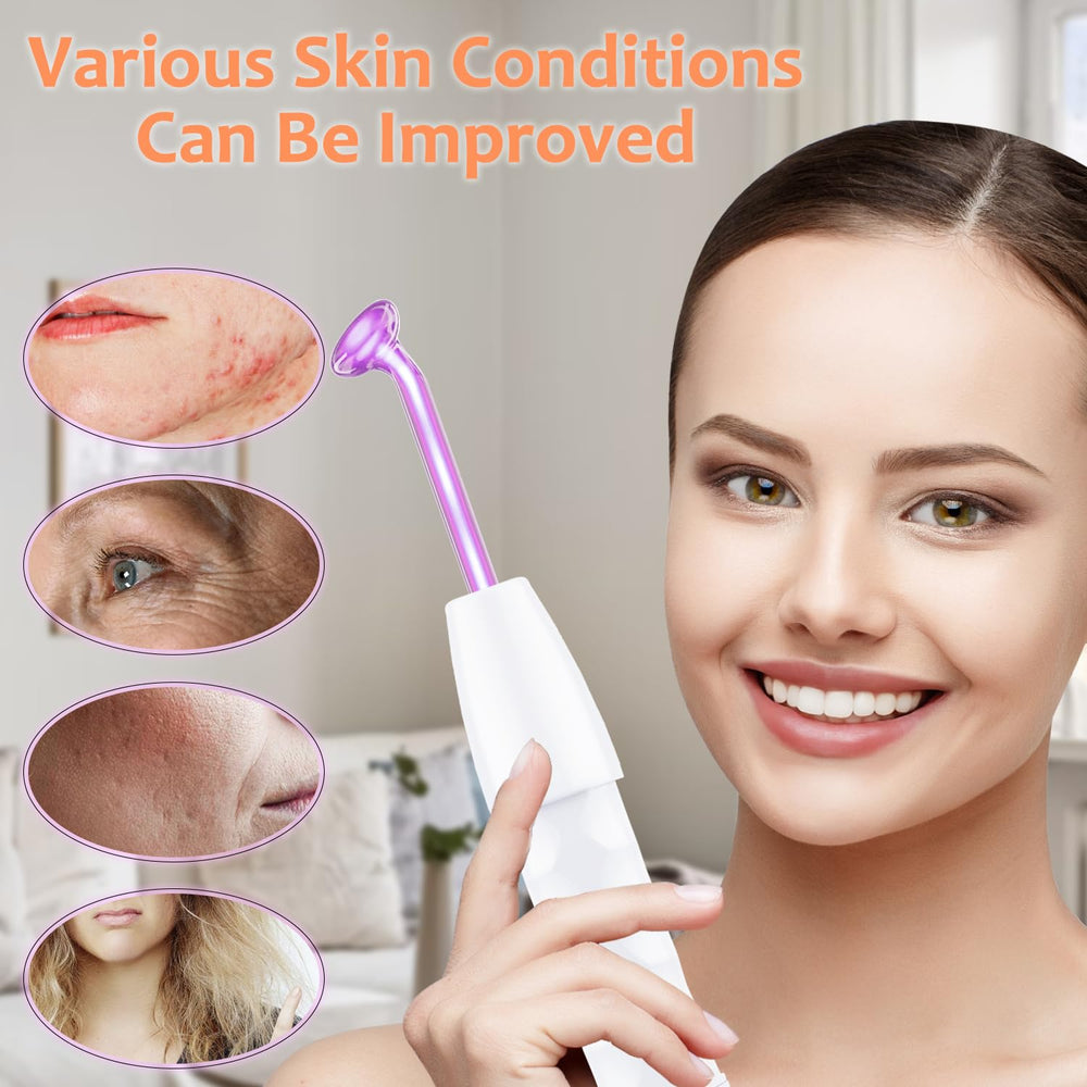 Uaike high-frequency wand bend tube highlighting flexible angled application.