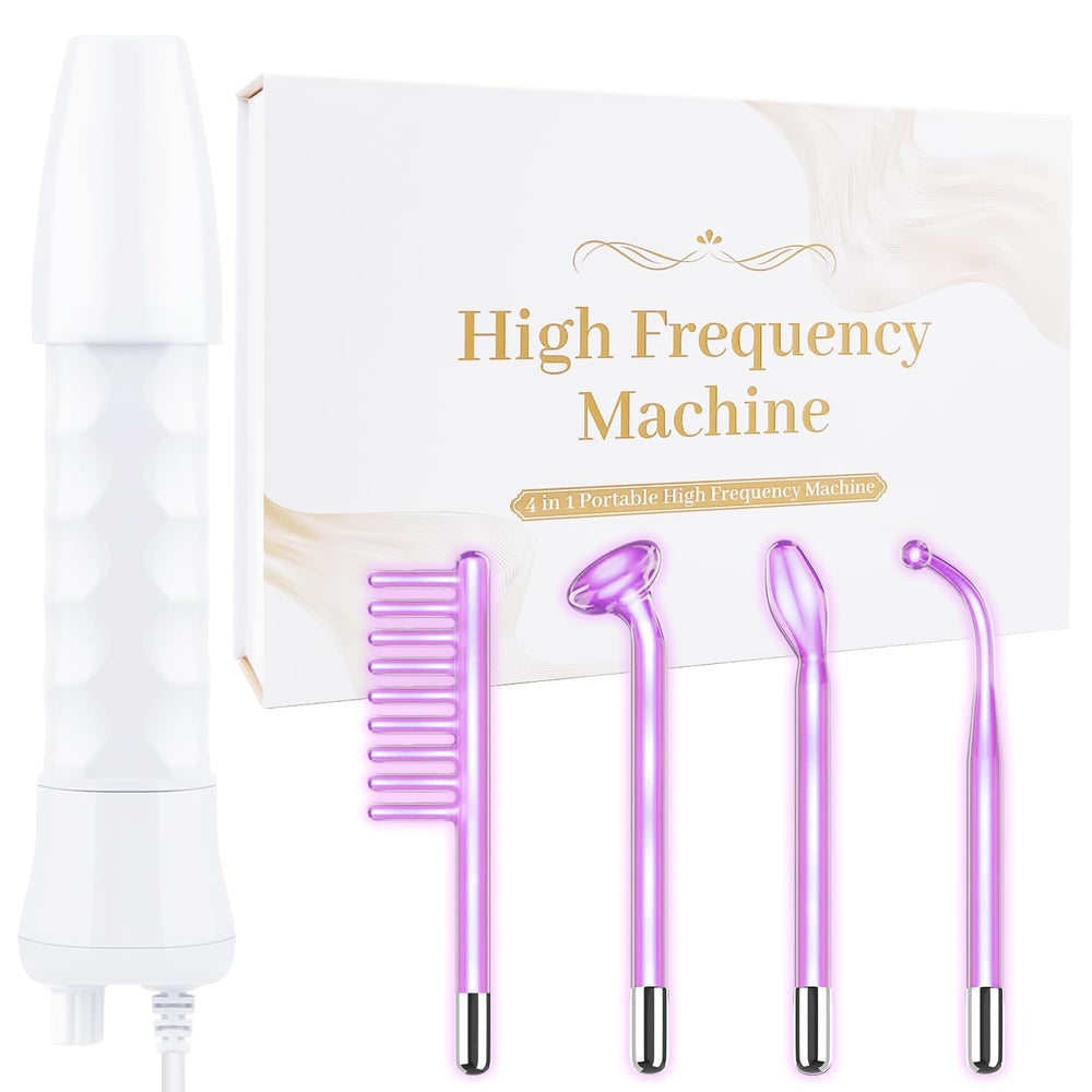 Uaike high-frequency wand front view, compact at-home skincare device for versatile routines.