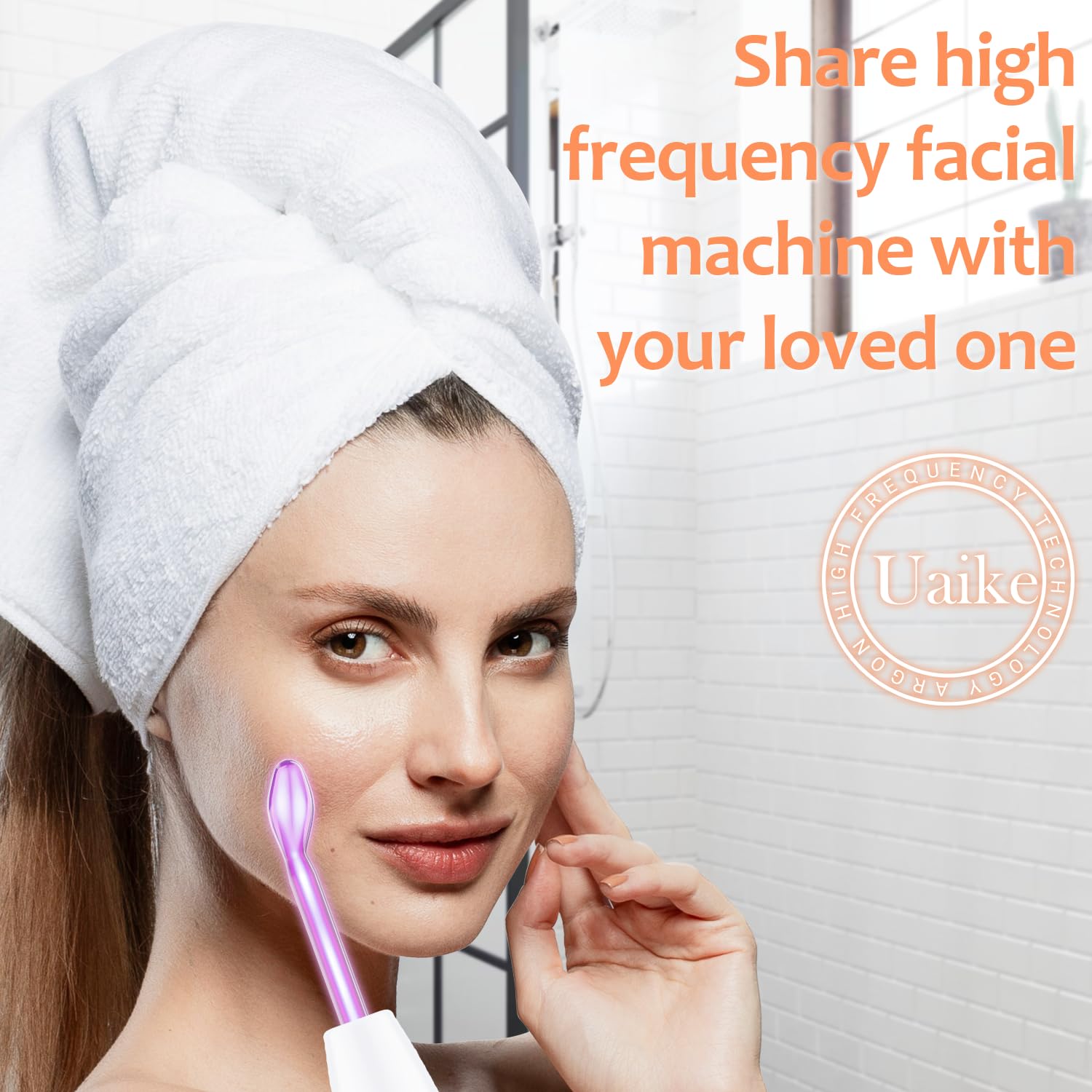 Uaike high-frequency wand portable case, easy-to-carry for travel skincare routines.