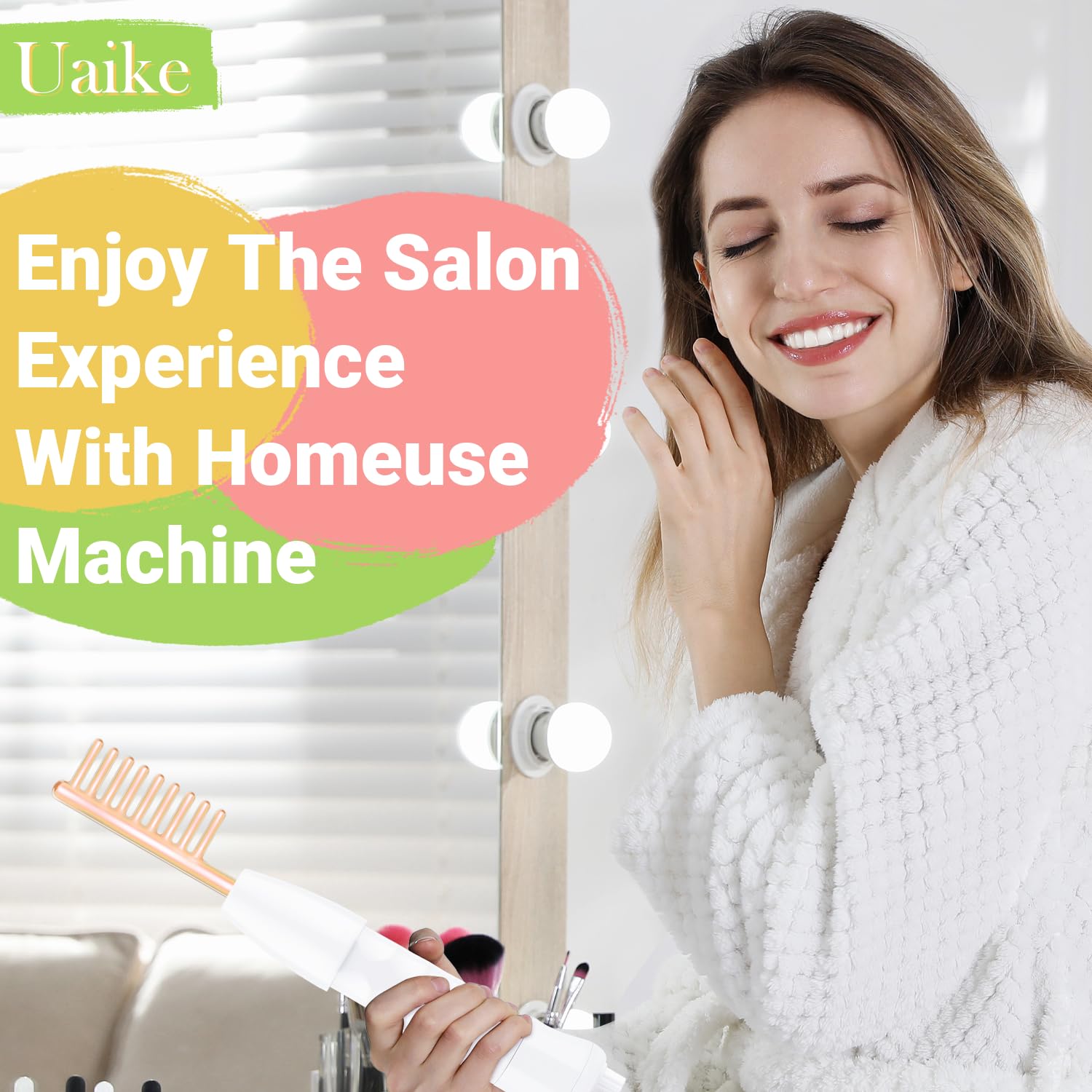 Uaike includes four glass tubes for versatile facial care.