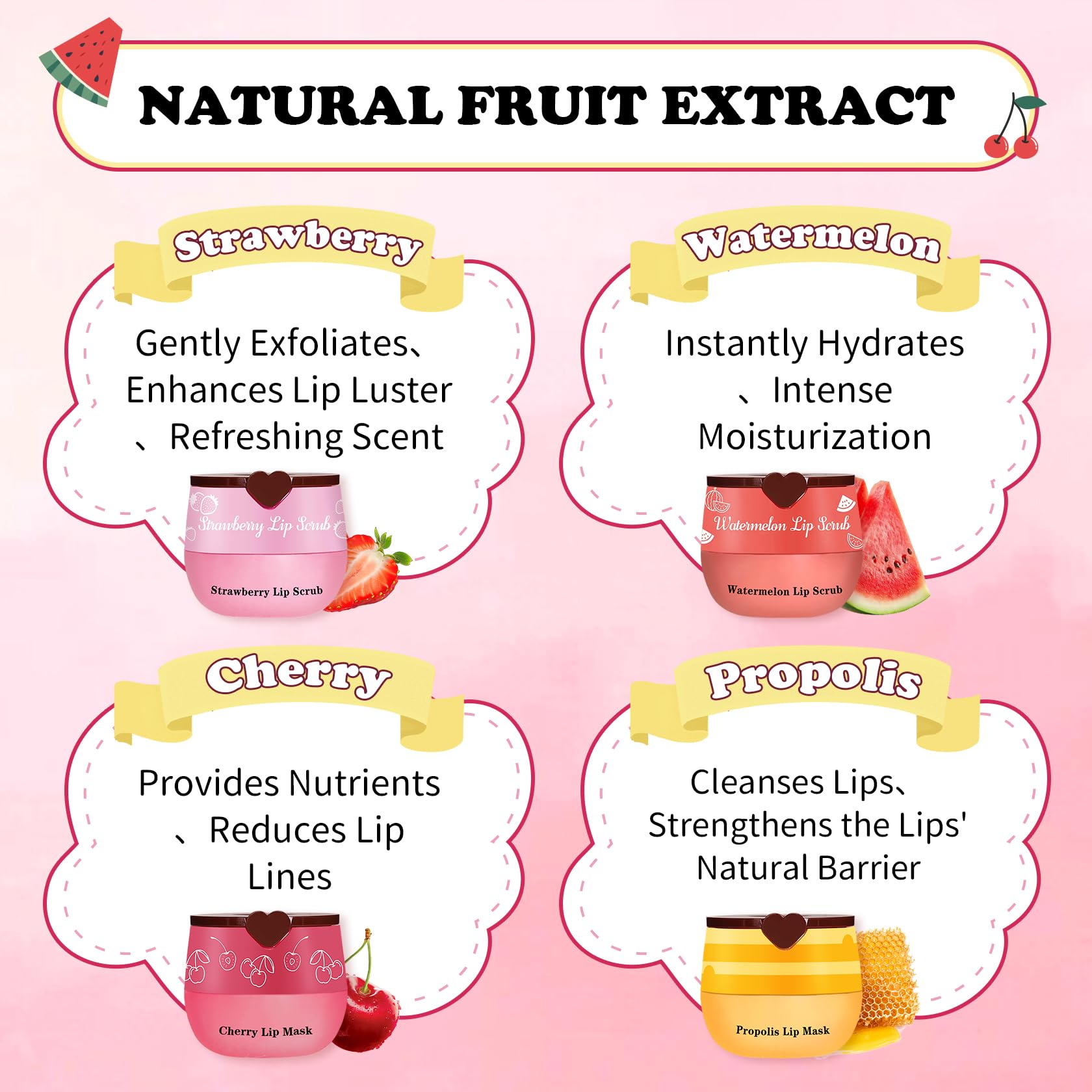 UAOE lip care set packaging displayed for an all-in-one routine.