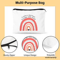Bolsas de maquillaje estilo 2 de UAREHIBY, resistente para viaje diario