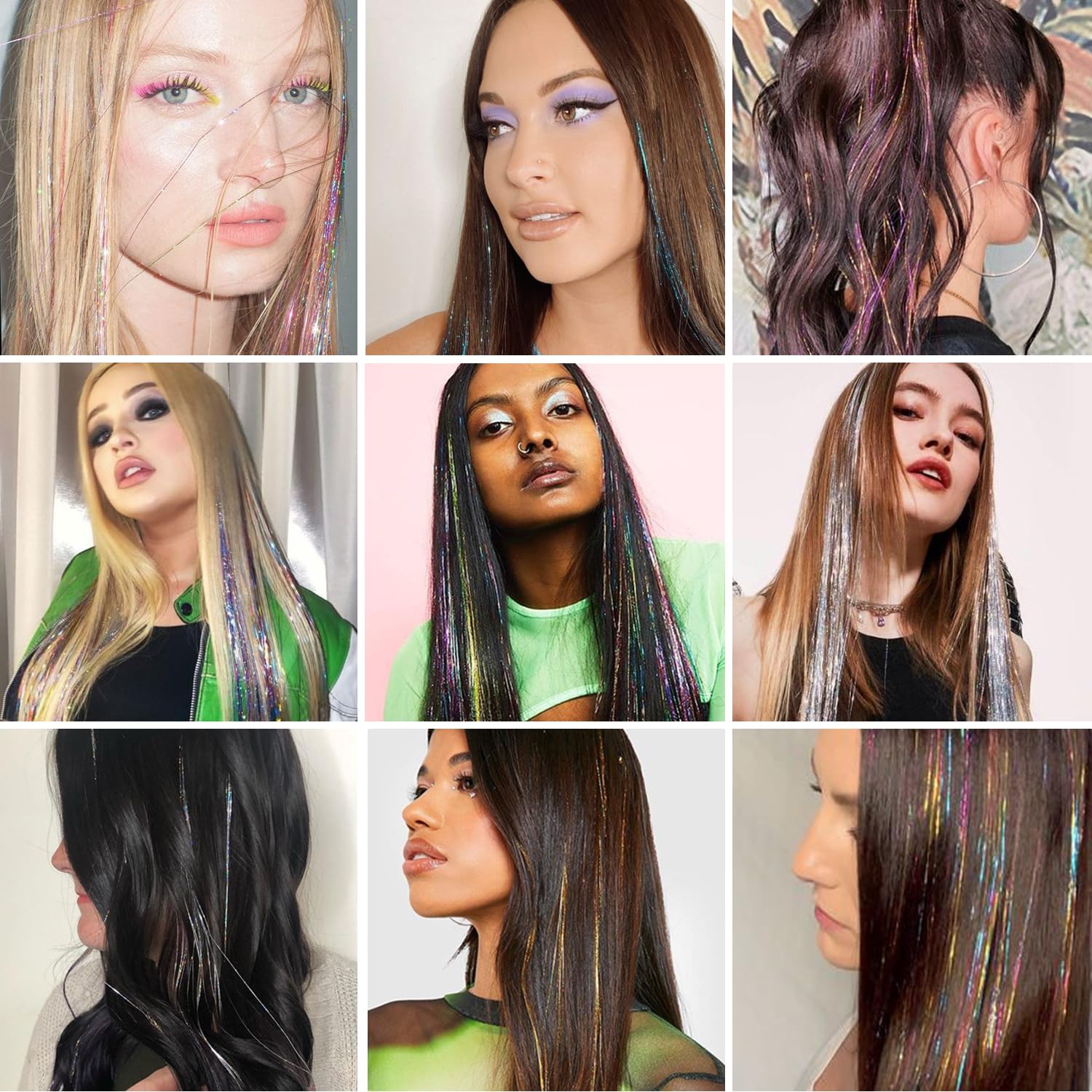 Ubeleco hair tinsel application instructions for easy clipping