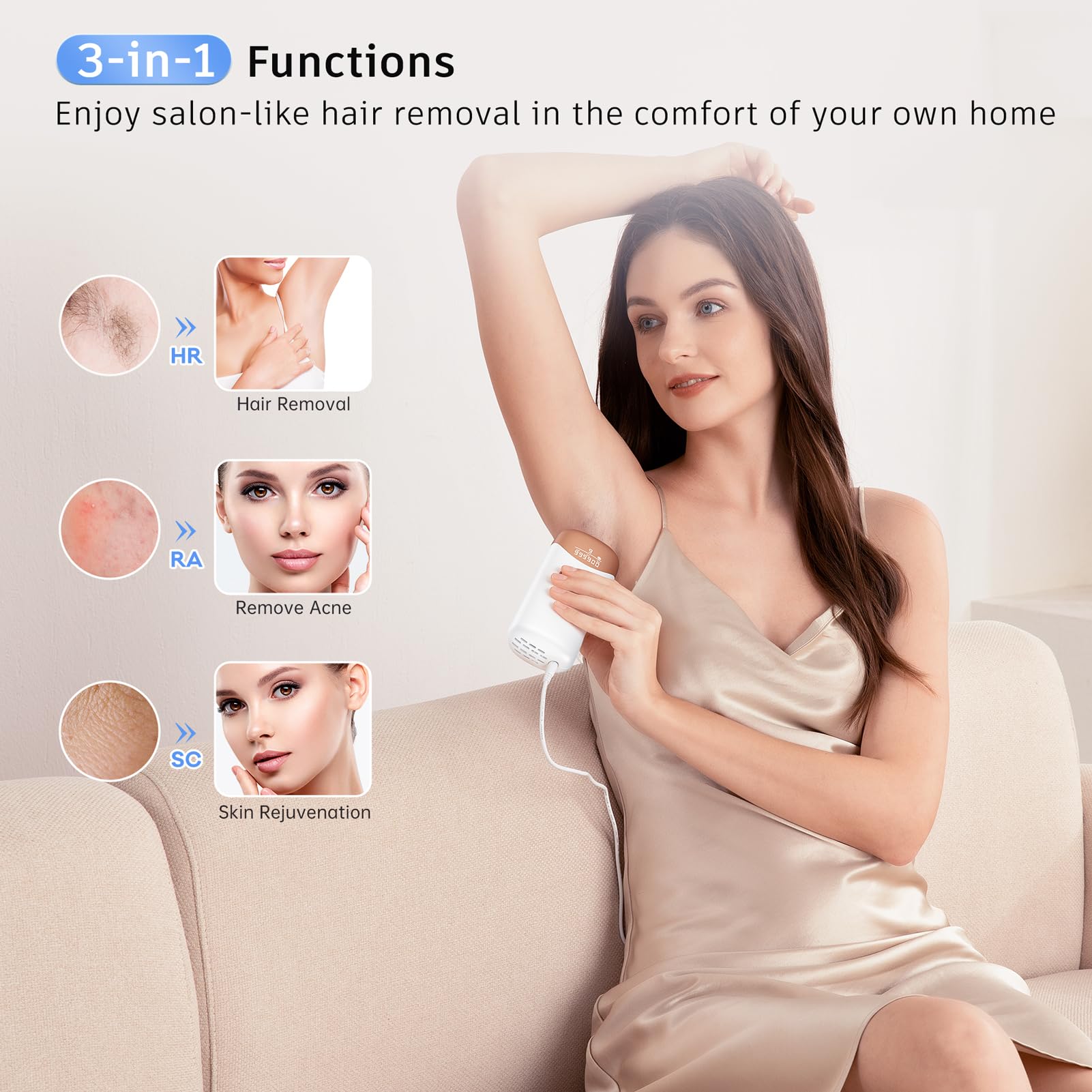 Ubroo device delivers up to 999,900 flashes for long-term home use