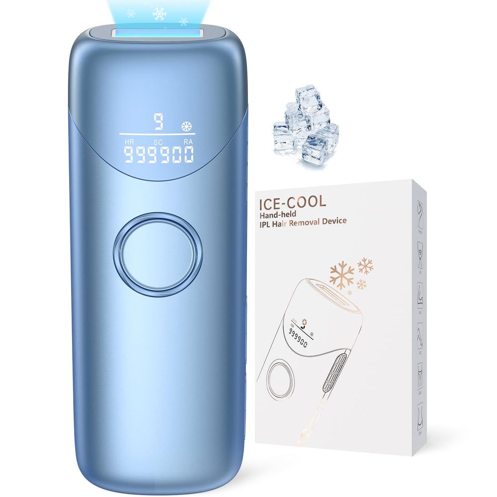 Ubroo IPL device front view with ergonomic grip for comfortable use.
