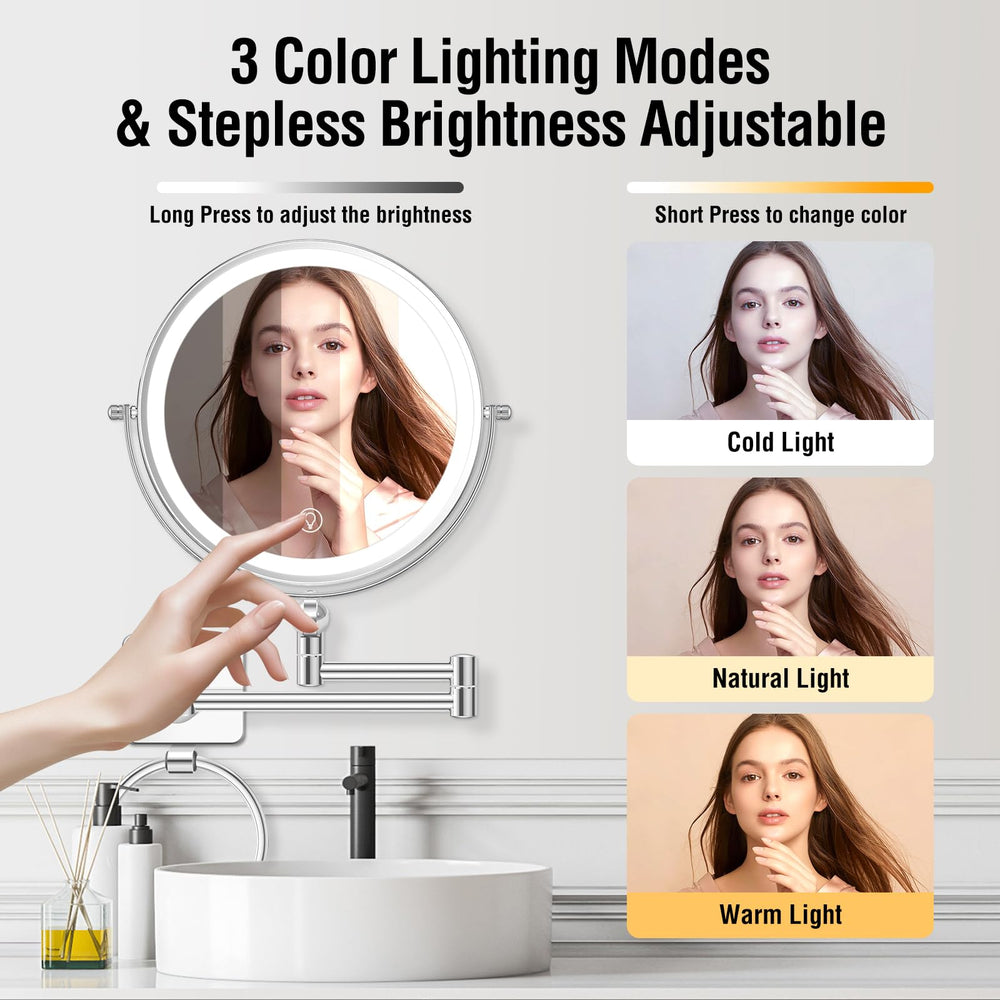 UBYMET easy-installation bathroom mirror with included hardware for quick setup