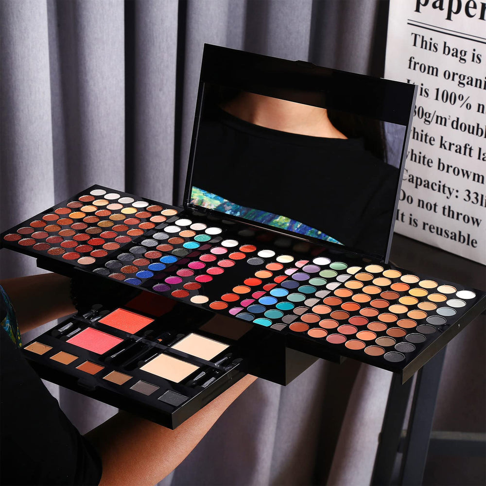 UCANBE 180-color eyeshadow palette with shimmer and matte shades.