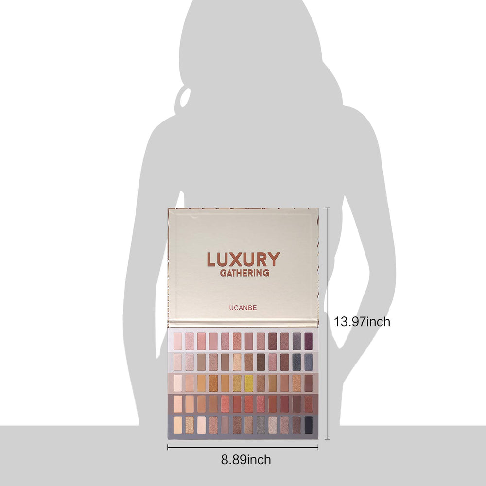 UCANBE 60 Colors Neutral Palette gift-ready presentation suitable for makeup lovers