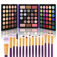 UCANBE 86 Colors Nude Eyeshadow Palette open compact with diverse neutrals and brights for versatile looks.