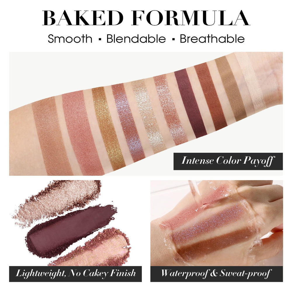 UCANBE All-in-One Baked Palette bronzer swatch adds warmth for sun-kissed cheeks