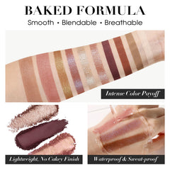 UCANBE All-in-One Baked Palette bronzer swatch adds warmth for sun-kissed cheeks