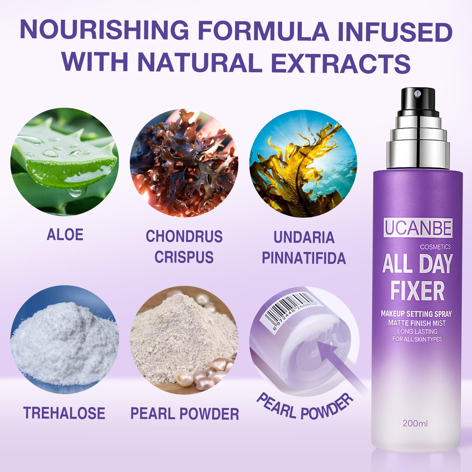UCANBE aloe and trehalose hydrates skin under makeup for comfortable wear