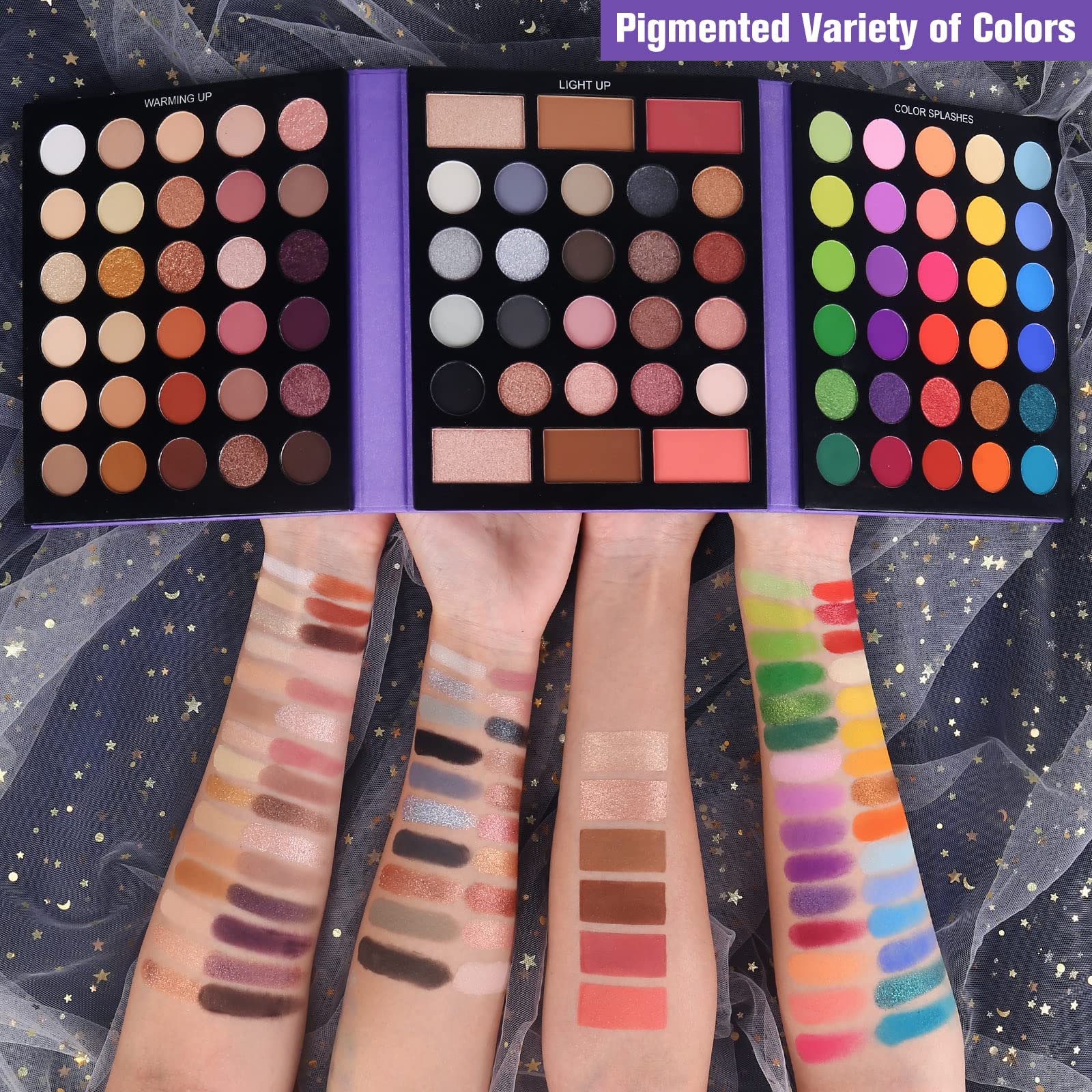 UCANBE professional 15-piece brush set included with palette