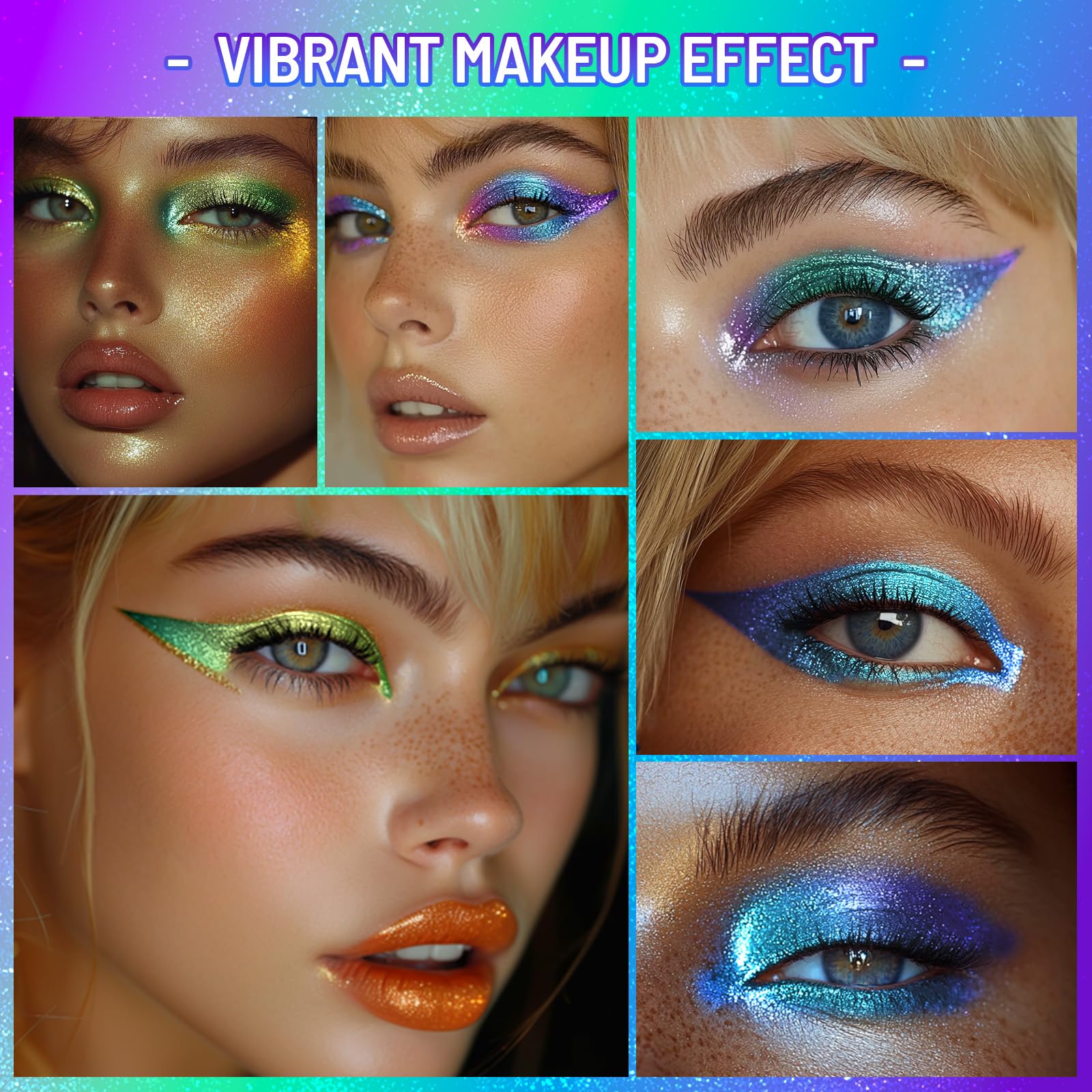 UCANBE chameleon eye-makeup demo, creates defined lines or blended shadows.