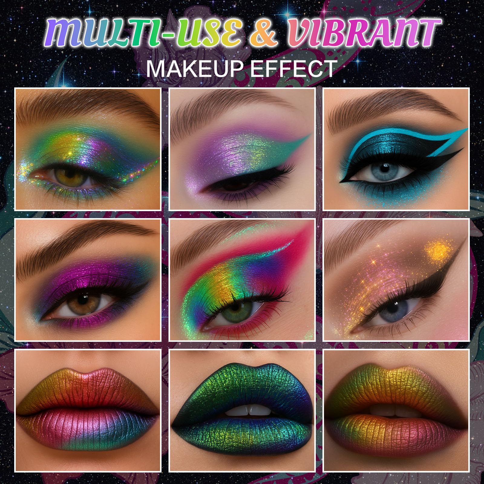 UCANBE Chameleon palette brush-or-fingers application enables versatile layering.