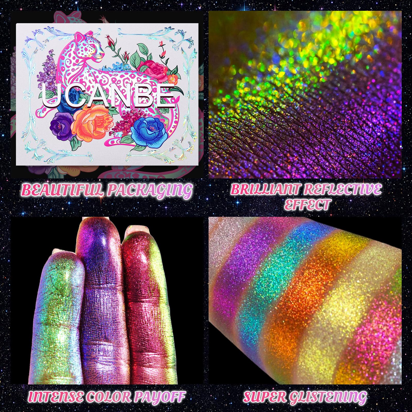 UCANBE Chameleon on-eye demo shows color-shift from daylight to nightlife