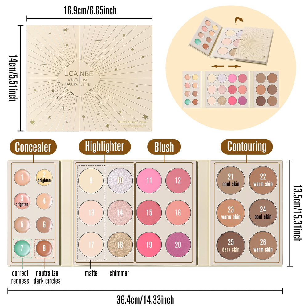 UCANBE concealer shades-8 close-up highlights creamy coverage for smoother skin.