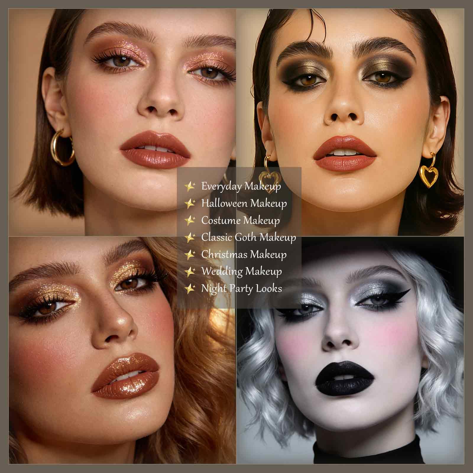 UCANBE applied dramatic smokey eye showing intense payoff