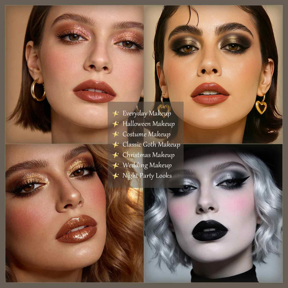 UCANBE applied dramatic smokey eye showing intense payoff