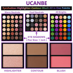 UCANBE 15-piece brush set enables precise blending and professional finishes.