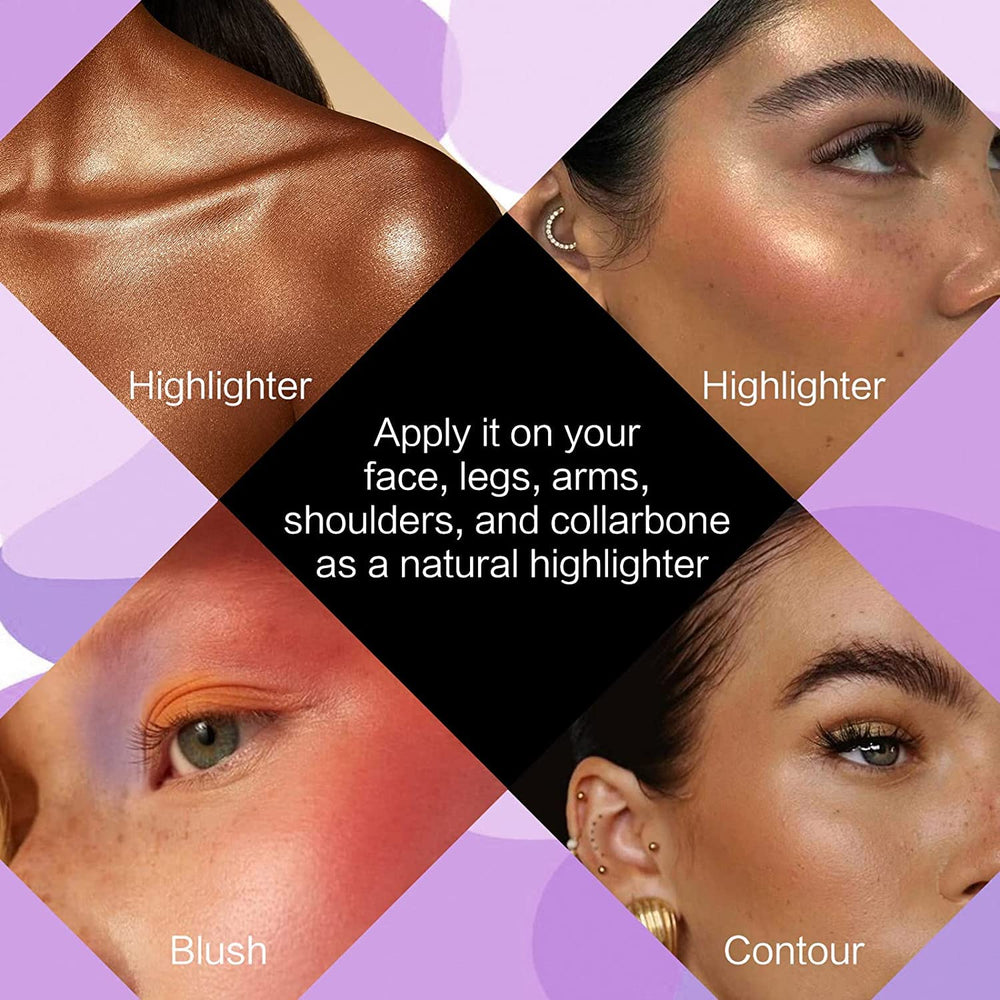 UCANBE Light Up section highlights highlighters, contours, and blush for sculpted color.