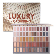 UCANBE Luxury Gathering Neutral Eyeshadow Palette front view shows 60 shades for versatile looks