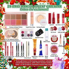 UCANBE lipstick inside the advent calendar creates bold daytime glam.