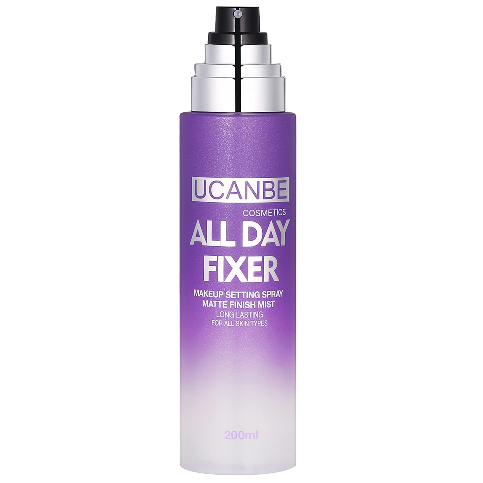 UCANBE makeup setting spray bottle for matte finish and all-day wear