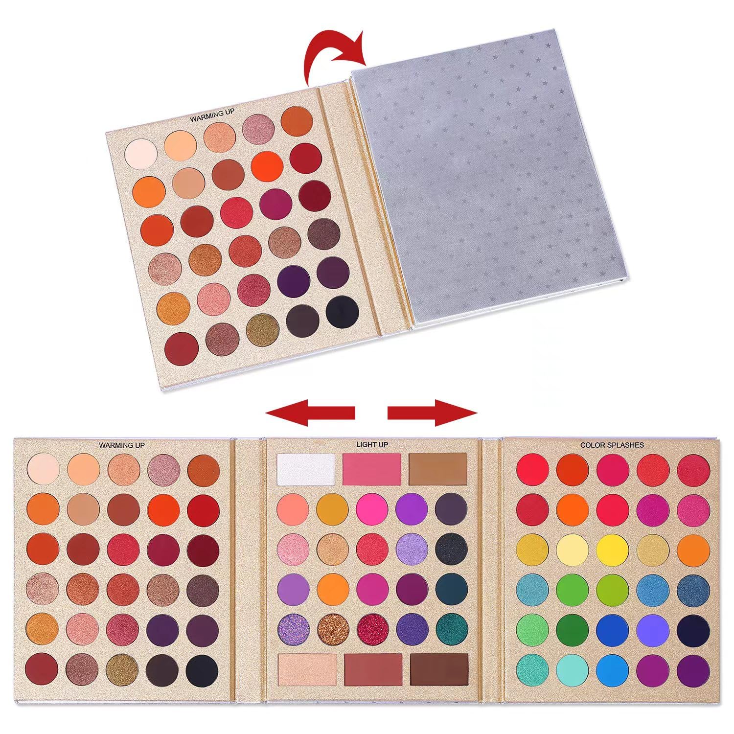 UCANBE Pretty All Set blush/highlighter/contour pans for balanced complexion.