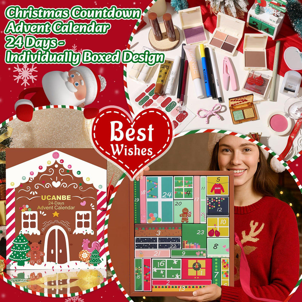 UCANBEMAKEUP lipstick and lip gloss advent items for holiday looks