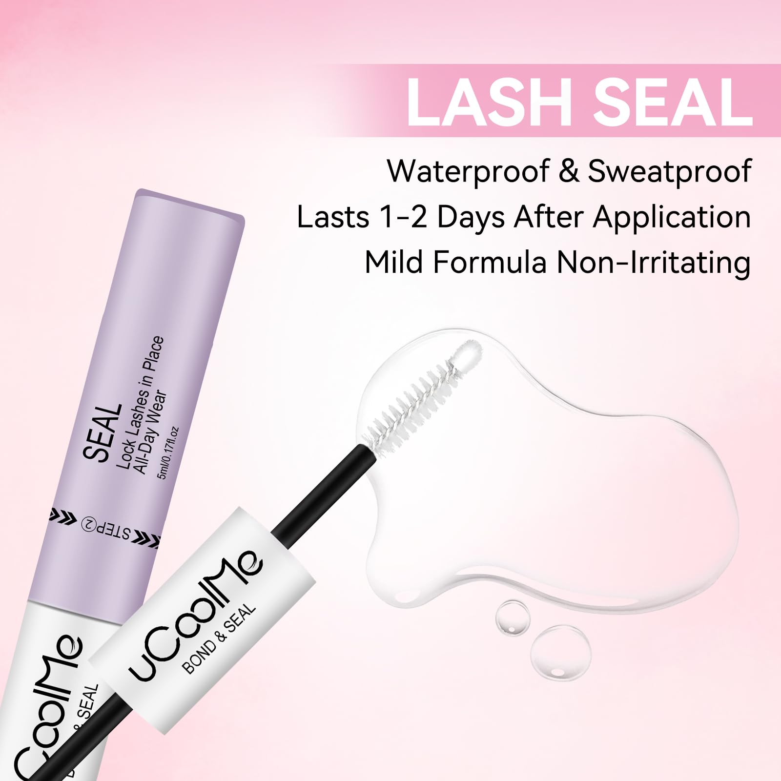 UCOOLME 2-in-1 design speeds up lash routine for beginners and pros.