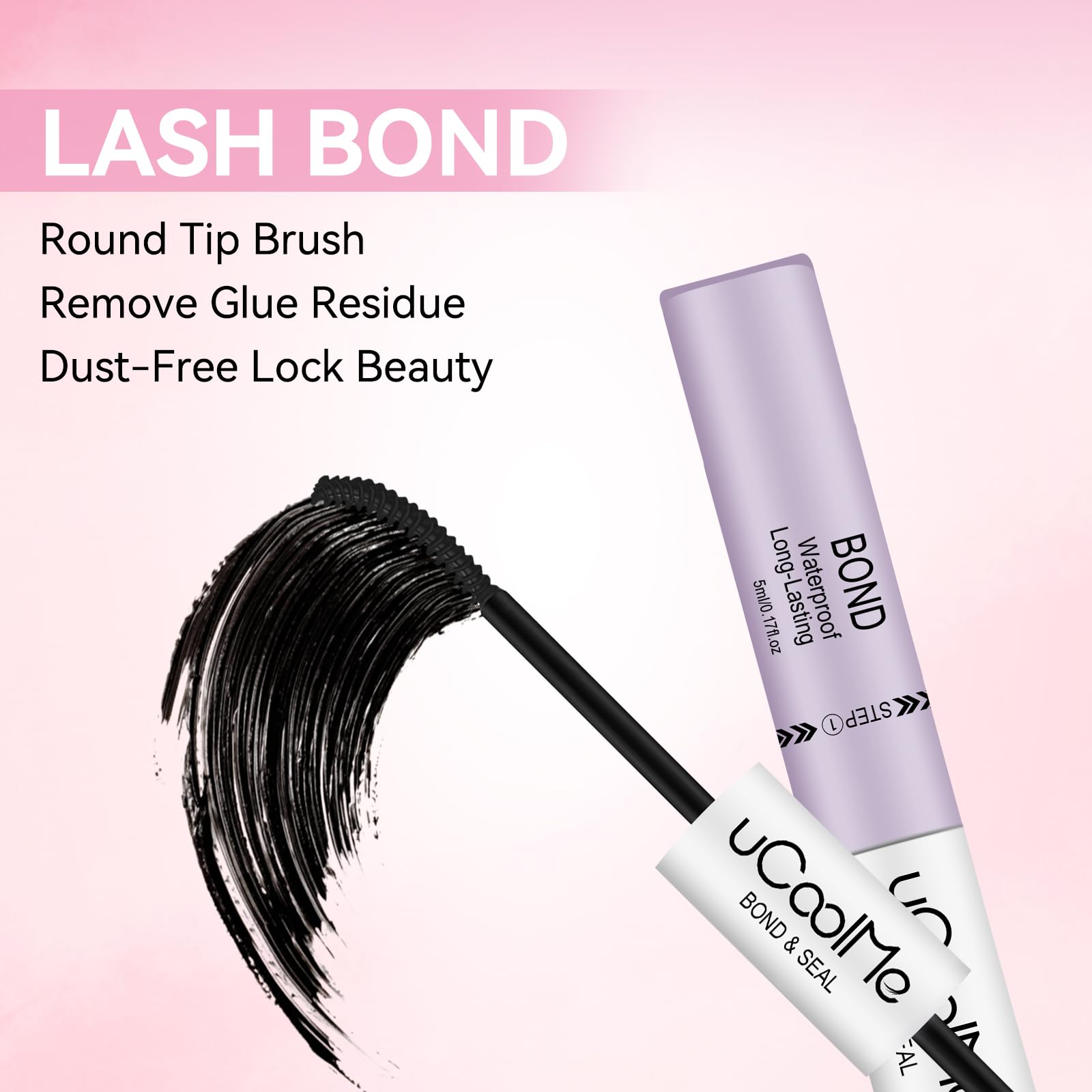 UCOOLME lash-cluster tips for easy at-home lash extension application.