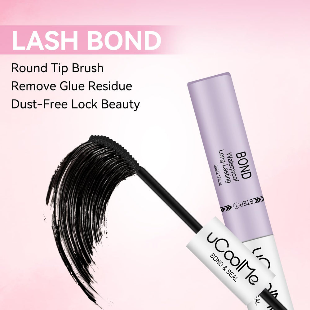 UCOOLME lash-cluster tips for easy at-home lash extension application.