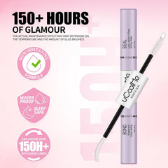 UCOOLME Waterproof lash glue image showing durable wear during water activities.