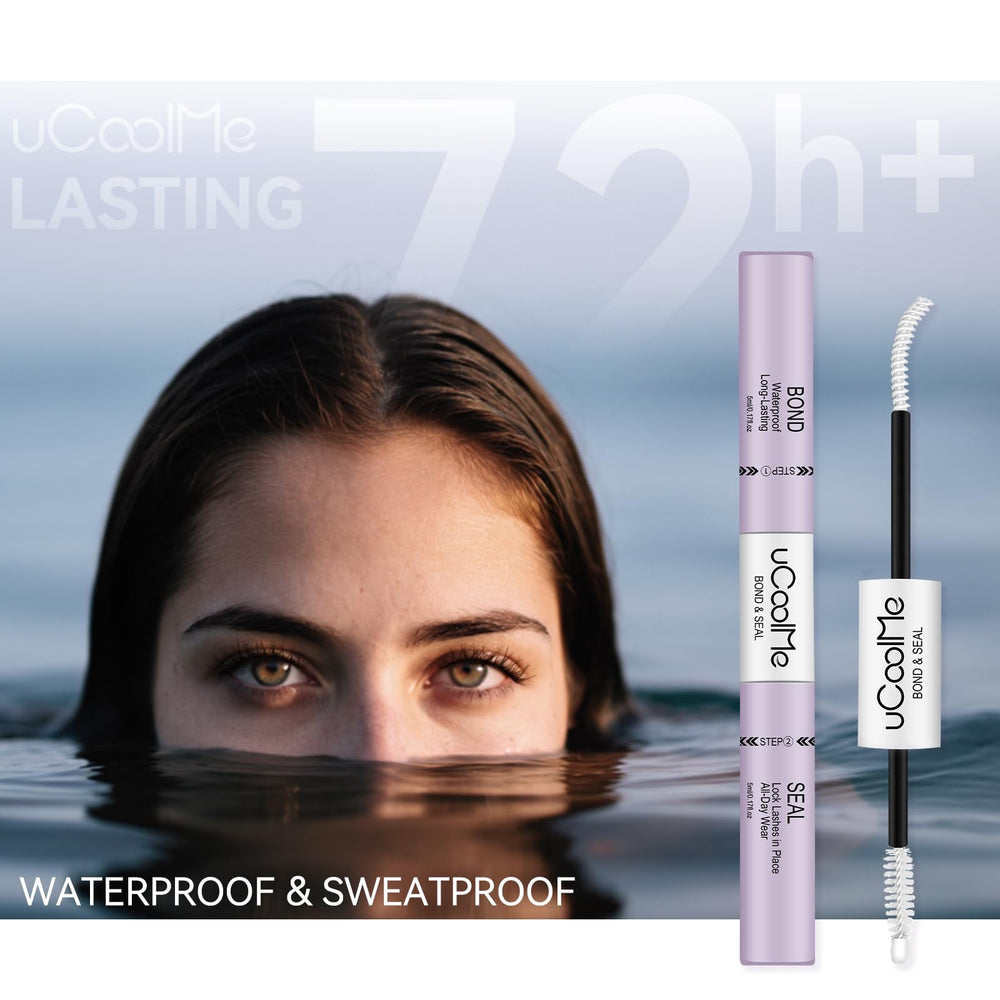 UCOOLME White bond invisible finish image for a clean lash appearance.