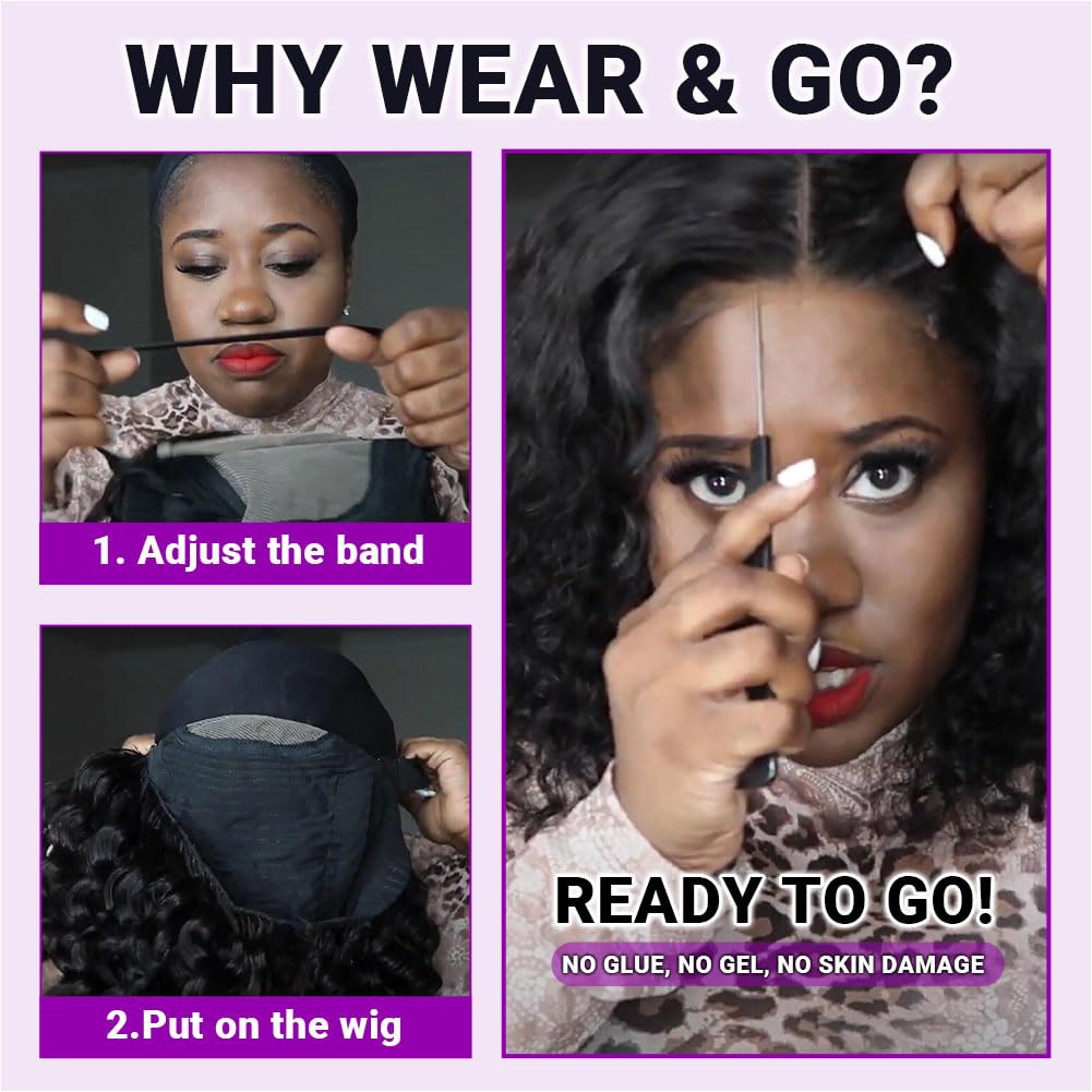 UCUVIC Curly Bob Wig 5x5 side part shows versatile styling options for daily looks.