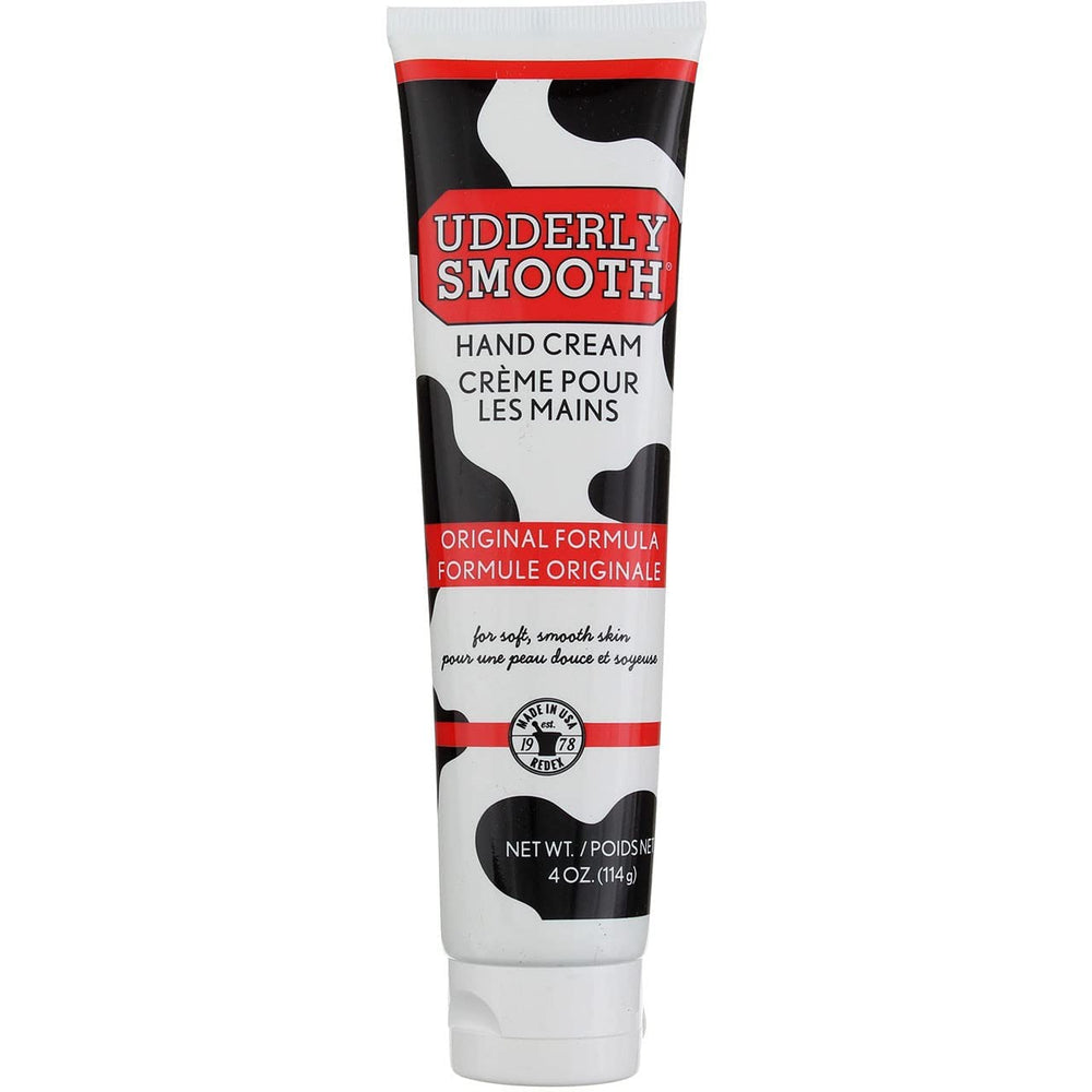 Udderly Smooth Udder Moisturizer Cream 4 oz tube front view for daily hydration