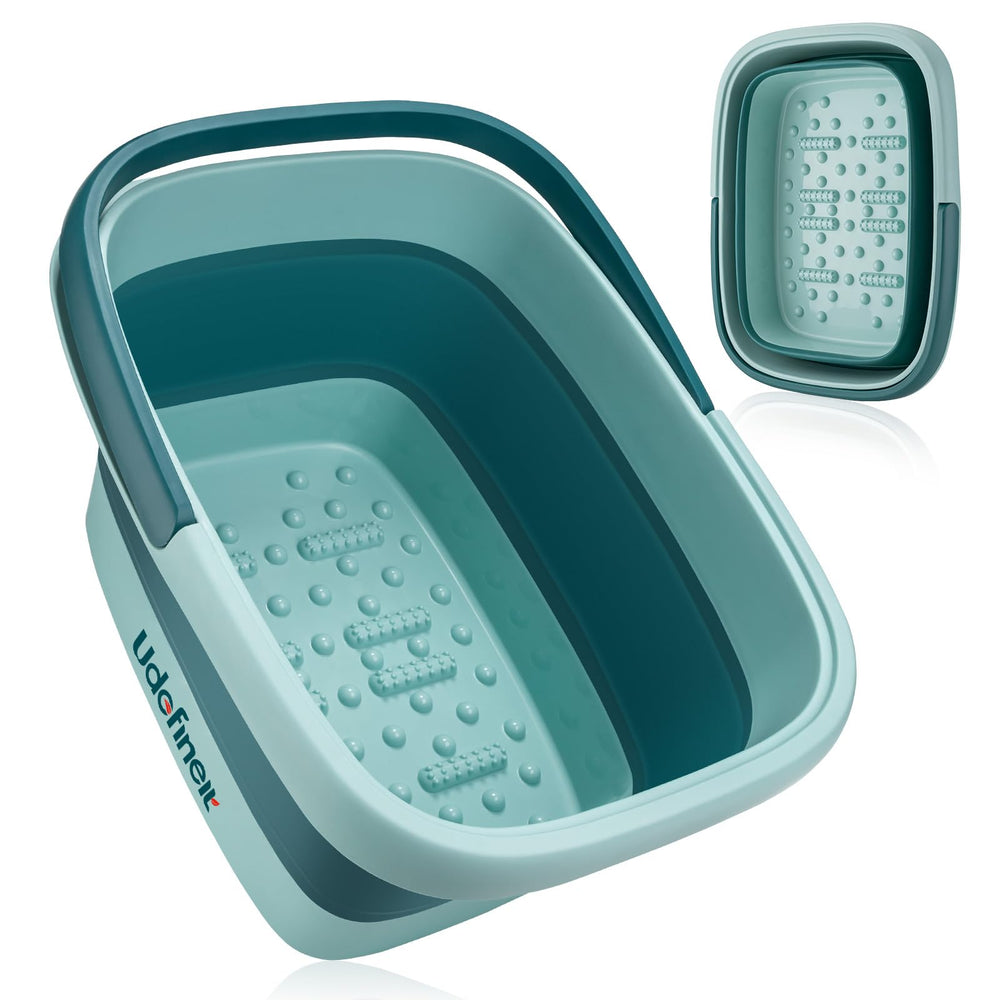 Udefineit foot bath basin sturdy handle for easy carrying.