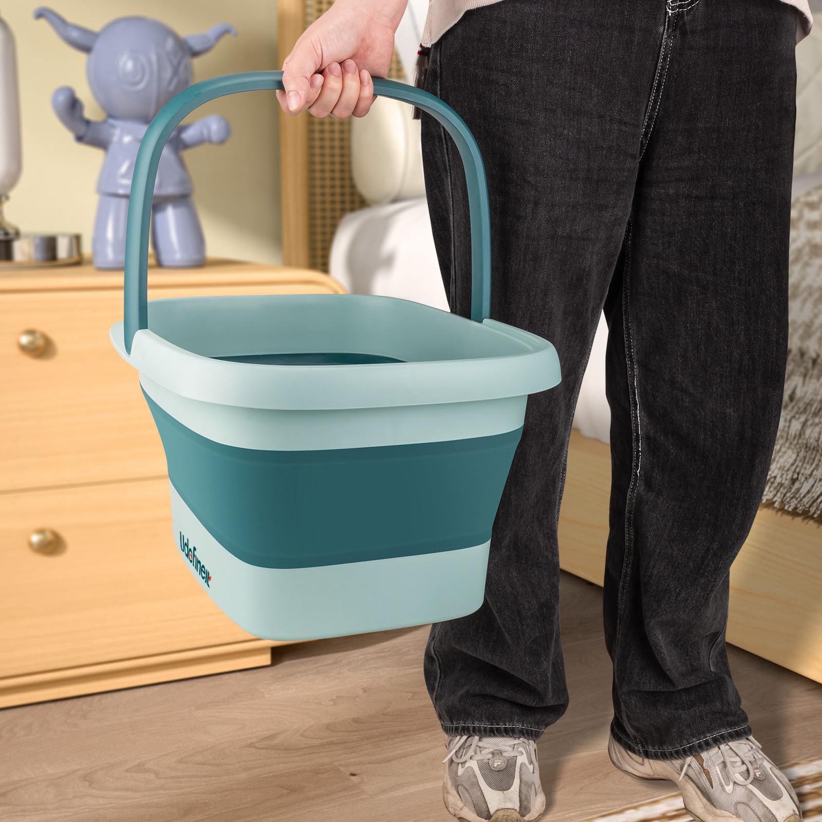 Udefineit foot bath basin versatile for pedicure and household cleaning.