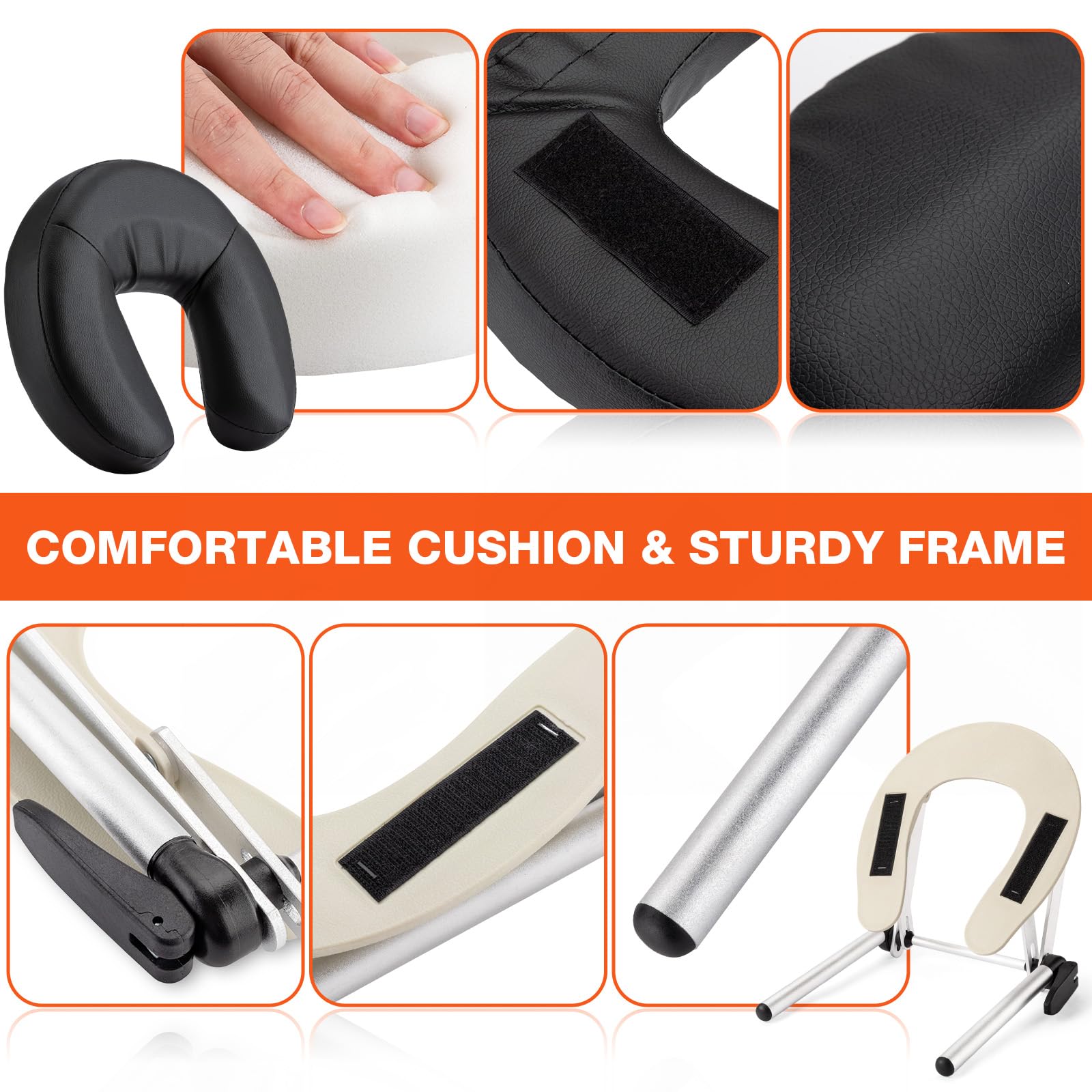 Udefineit PU leather face cushion cover resists oils and stains for easy cleaning