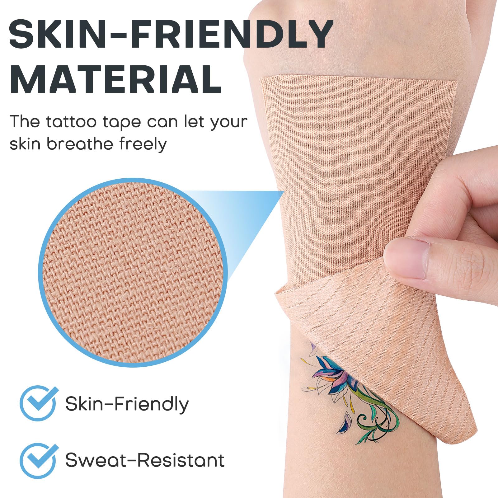 Udefineit tattoo cover-up tape waterproofing for swimming and showering
