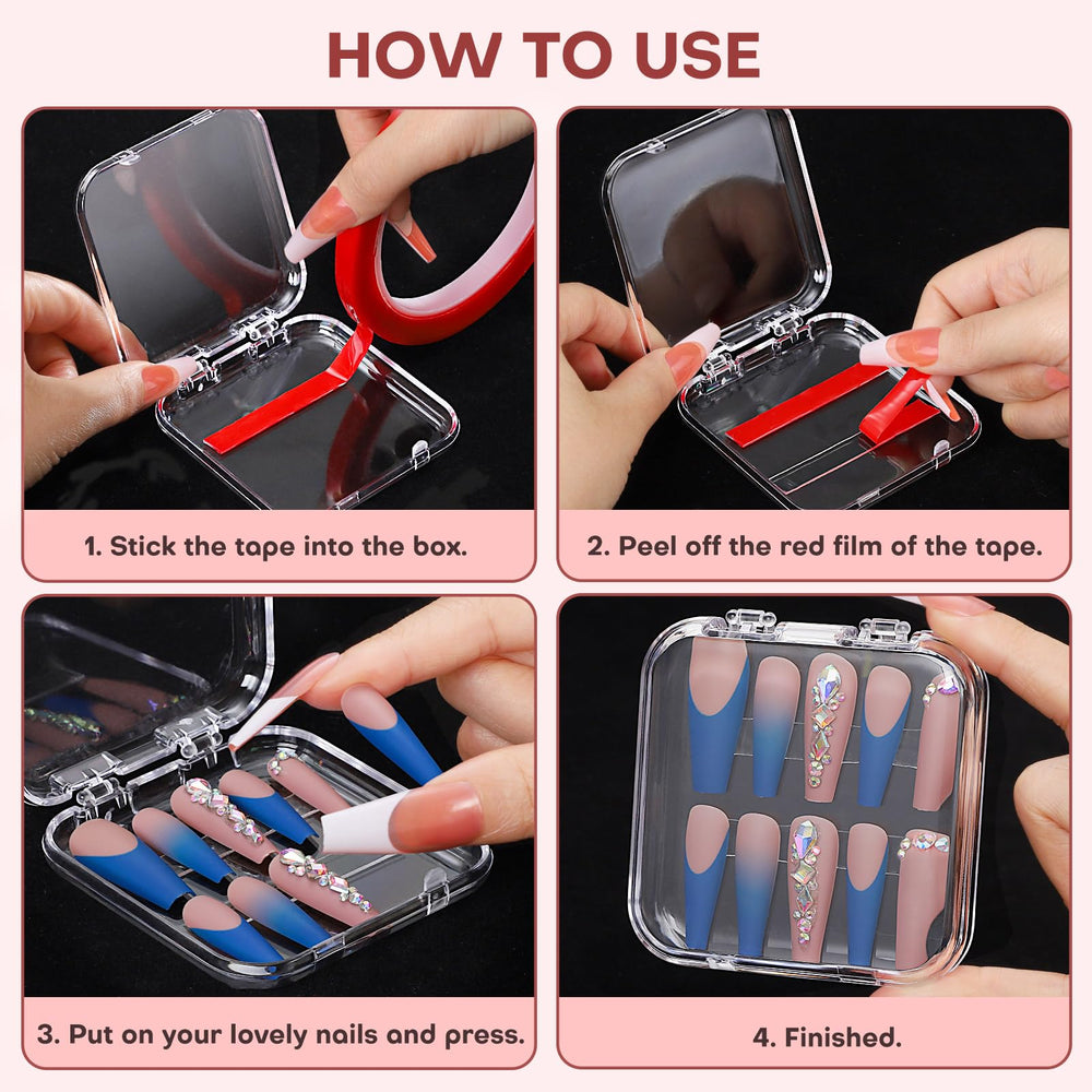 Udefineit transparent nail display stand helps showcase nail art neatly