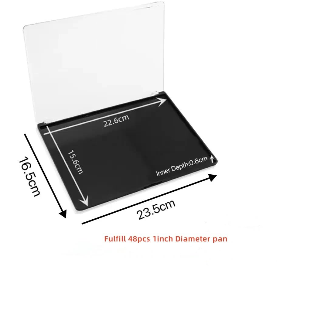 UDTIP 40pcs metal stickers secure pans in metal-ready palettes