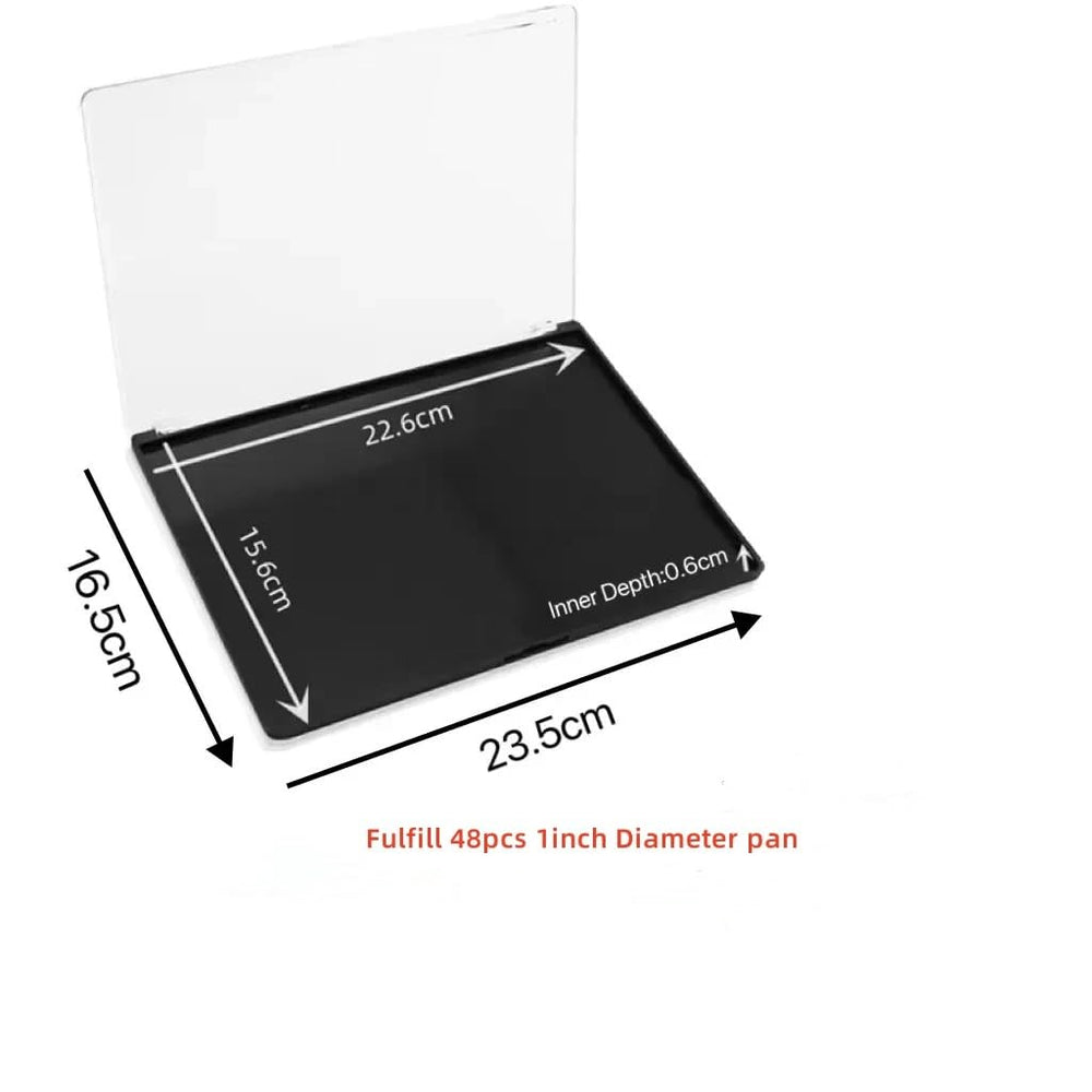 UDTIP 40pcs metal stickers secure pans in metal-ready palettes